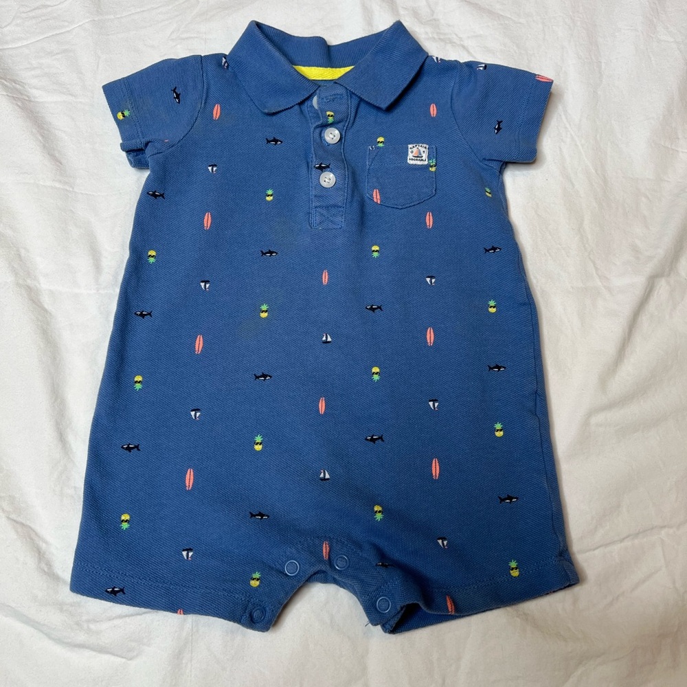 Carter’s Baby Boy Romper/ Outfit - Size 9 months - 9 month Baby Boy Clothes